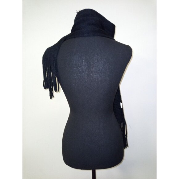 Bundle of 2 V. Fraas Black Red Pair of Scarves One Size - Picture 8 of 11